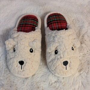 Target Plaid Slippers with Cream Lining